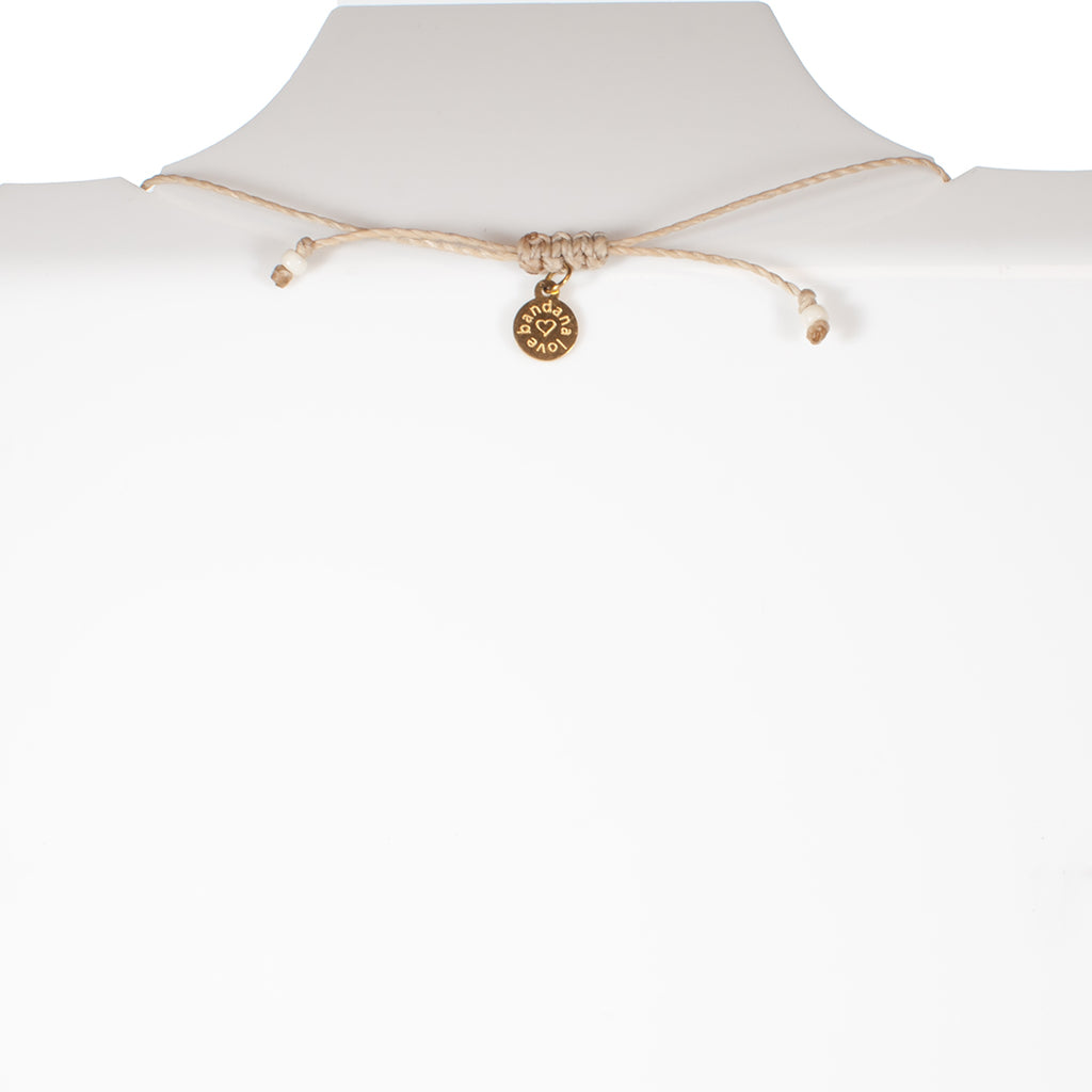 Pearl in Latte Candi Beads Necklace