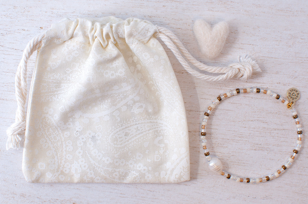 Pearl in Latte Mini Candi Beads