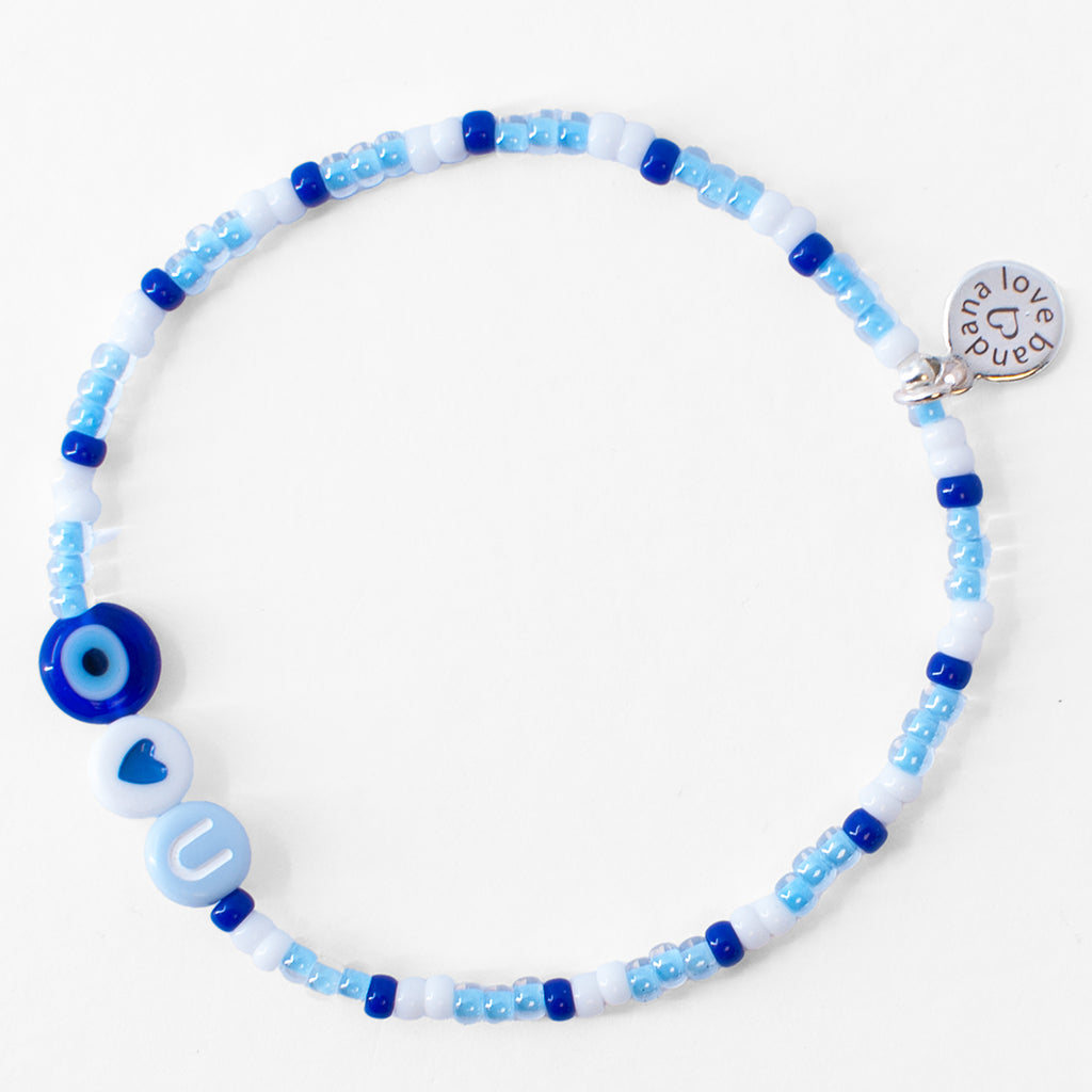 Eye Heart U in Ocean Waves Mini Candi Beads