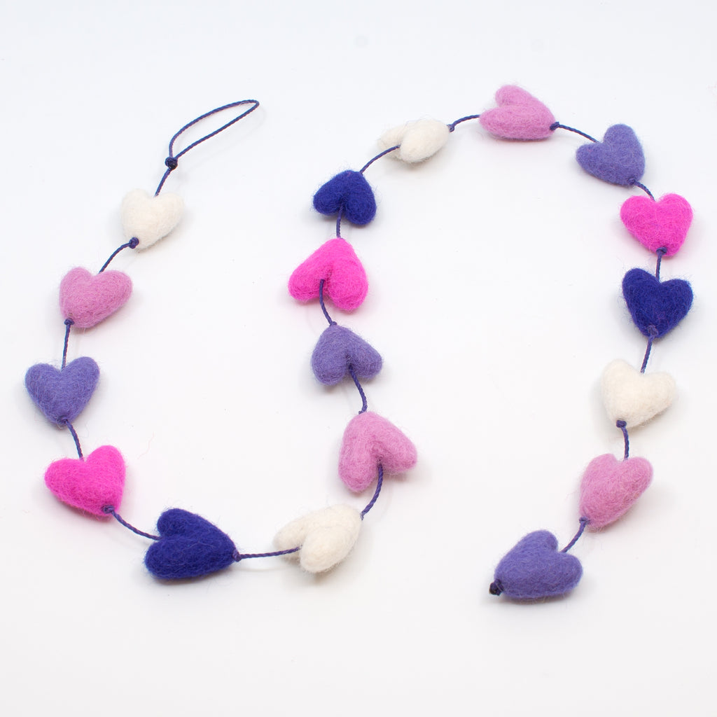 Pink and Purple Heart String