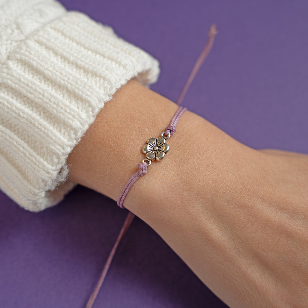 Silver Flower String - Available in Four Colors