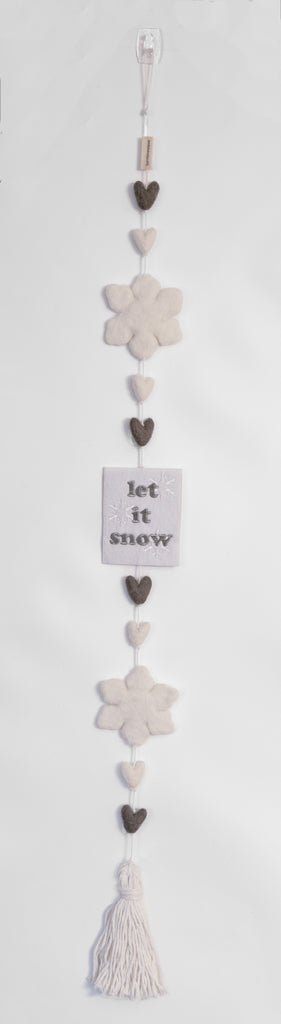 Let it Snow Heart String