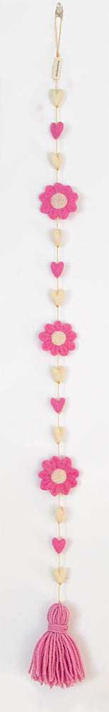 Pink Daisy Heart String